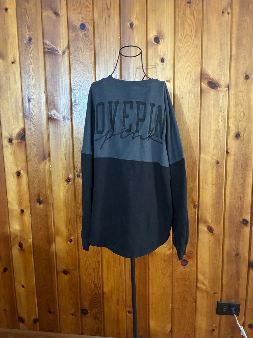 PINK Victoria’s Secret crew neck sweatshirt oversized new style top size large